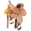 Tough 1 Branson 10in. Youth Roughout Barrel Saddle With Buckstitch -HORSE TACK Store 144145 default l