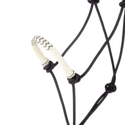 Classic Braided Rawhide Noseband Rope Halter With 8 Foot Lead Rope