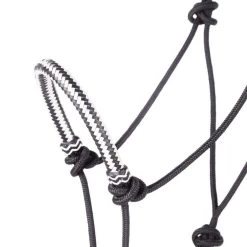 Classic Braided Rawhide Noseband Rope Halter With 8 Foot Lead Rope -HORSE TACK Store 144281 469559