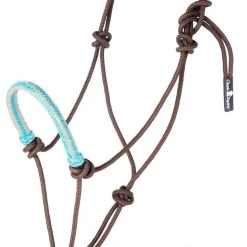 Classic Braided Rawhide Noseband Rope Halter With 8 Foot Lead Rope -HORSE TACK Store 144281 537159