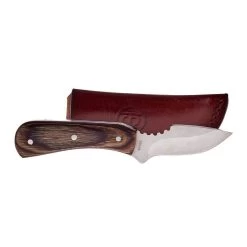 Circle SH Fixed Blade Brown Pakkawood W/Sheath CSH-23