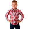 Roper Boy's Red & Blue Plaid Shirt 2 Roper Boy's Red & Blue Plaid Shirt -HORSE TACK Store 145306 default l
