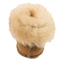 Minnetonka Girl's Minnetonka Golden Tan Sheepskin Bootie -HORSE TACK Store 1462 31