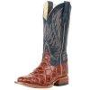 Horsepower Boots Kid's Cognac Filet Of Fish Seas Turquoise Top Cowboy Boots -HORSE TACK Store 148896 default l