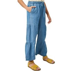 Hayden Girl`s Denim Wide Leg Pants