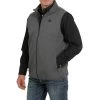 Cinch Men's Lightweight Vest Charcoal