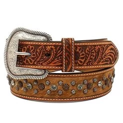 Women's Nocona Hiar On Studded Belt