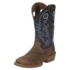 Justin Boots Men's Stampede Peanut Tan 12in Yale Blue Top Square Toe Boot 1 Justin Boots Men's Stampede Peanut Tan 12in Yale Blue Top Square Toe Boot -HORSE TACK Store 153706 default l