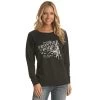 Panhandle Women's Rock & Roll Black Frontier Rodeo Tour Shirt