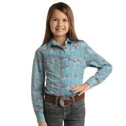 Panhandle Girl's Long Sleeve Snap Shirt