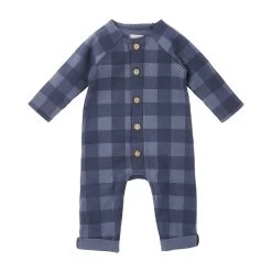 Mud Pie Boy's Check Button One-Piece