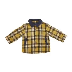 Mud Pie Mustard Plaid Shacket