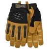 Kinco Gloves Synthetic Tan Leather Glove W/Pullstrap 2 Kinco Gloves Synthetic Tan Leather Glove W/Pullstrap -HORSE TACK Store 154791 default l