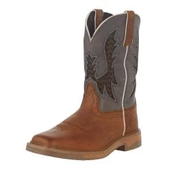 Justin Boots Men`s Stampede Bolt Redwood Water Buffalo 11in Independence Boot