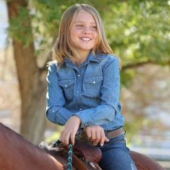 Cruel Girl Girl Denim Snap Shirt