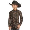 Rock & Roll Denim Boys Long Sleeve Dale Snap Shirt -HORSE TACK Store 156389 default l