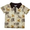 Shea Baby Boy's Indian Print Green Polo Shirt