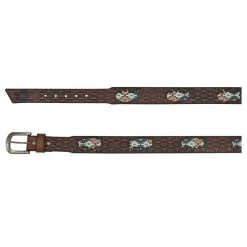 Men's Red Dirt Hat Southwest Buffalo Inlay Belt