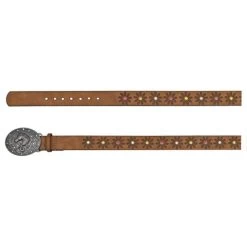 Girl's Catchfly Flower Belt With Crystals