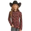Panhandle Girl's Powder River Aztec Knit Quarter Zip -HORSE TACK Store 157785 default l