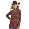 Panhandle Women's Powder River Aztec Quarter Zip Pullover -HORSE TACK Store 157800 default l