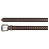 Men's JP West Braided Horsehair Tooled Belt