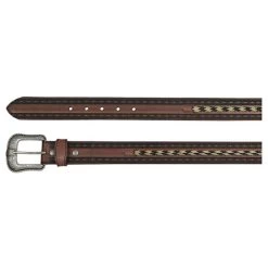 Men's JP West Braided Horsehair Tooled Belt