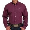 Cinch Men's Maroon Button-Down -HORSE TACK Store 158847 default l
