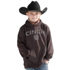 Cinch Boy's Brown Hoodie