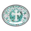 M&F Ladies Turquoise Stone Cross Buckle -HORSE TACK Store 15894 default l