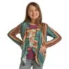 Rock & Roll Denim Girls Stripe Printed Cardigan -HORSE TACK Store 159158 default l
