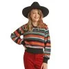 Rock & Roll Denim Girls Faux Fur Pullover -HORSE TACK Store 159159 default l