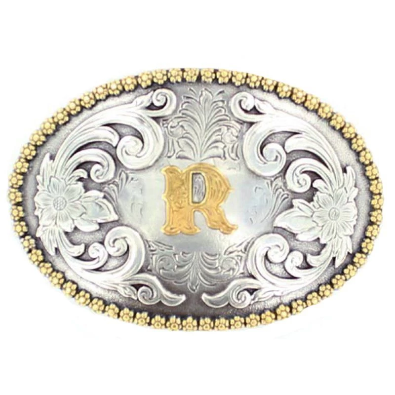 M&F R Initial Belt Buckle 3 M&F R Initial Belt Buckle