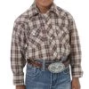 Wrangler Boy's Assorted Color Snap Shirt - Plaid -HORSE TACK Store 159601 default l