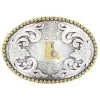 M&F L Initial Belt Buckle