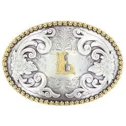 M&F L Initial Belt Buckle