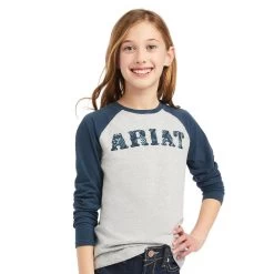Ariat Girl's REAL Zuma Baseball Shirt