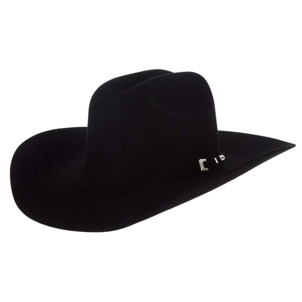 Resistol 20X Black Gold Precreased 4 1/4in. Brim Felt Cowboy Hat 2 Resistol 20X Black Gold Precreased 4 1/4in. Brim Felt Cowboy Hat