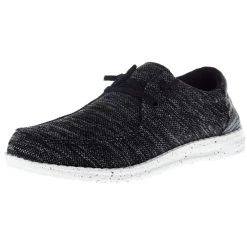 Roper Footwear Men`s Footwear Black And Grey Textured Fabric Comfort