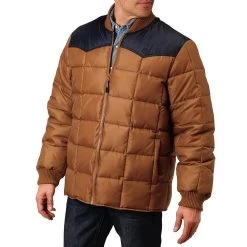 Roper Men's Brown Puffer Jacket