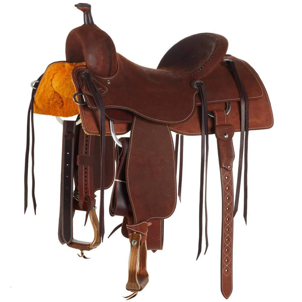 Martin Saddlery Chestnut Roughout Ranch Cutter 3 Martin Saddlery Chestnut Roughout Ranch Cutter