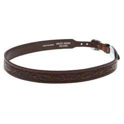 MF Brown 7/8in. Floral Embossed Hat Band