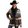 Women's Stetson Brown Serape Cardigan Sweater -HORSE TACK Store 160784 default l