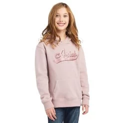 Ariat Girl's REAL Glitter Logo Hoodie