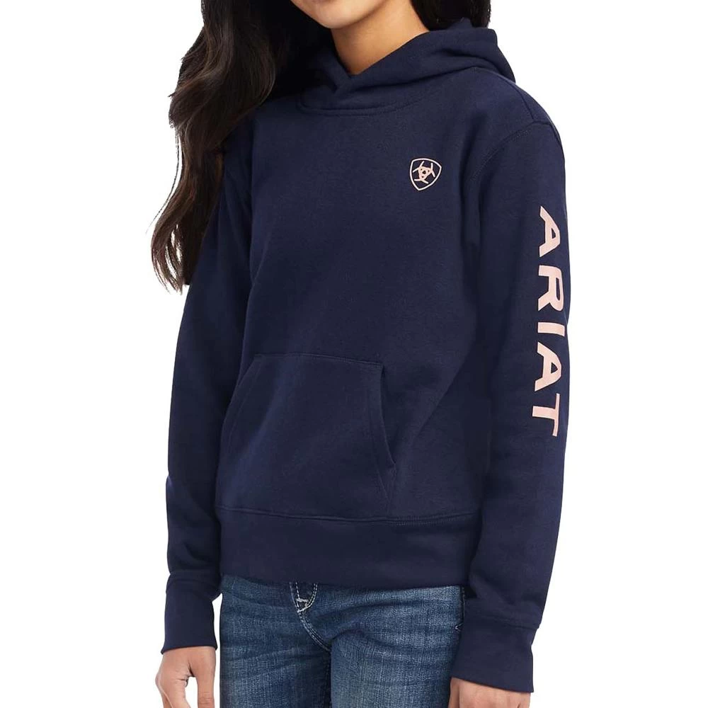 Ariat Girl's REAL Arm Logo Hoodie 3 Ariat Girl's REAL Arm Logo Hoodie