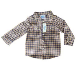 Shea Baby Boy's Plaid Pearl Snap Shirt