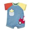 Mud Pie Tractor Baby Shortalls