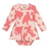 Wrangler Toddler Girl's Peach Cow Print Onesie -HORSE TACK Store 162148 default l