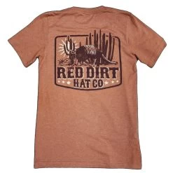 Red Dirt Hat Company Mens Desert Dillo Heather Autumn Tee Shirt