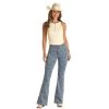 Rock & Roll Denim Womens Desert Print Button Flare Jeans -HORSE TACK Store 162583 default l